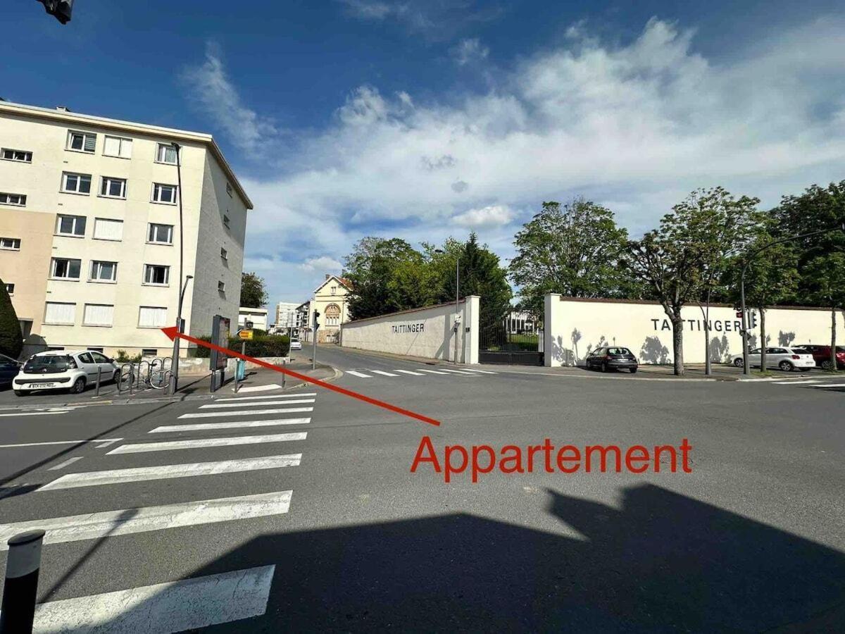 Au Coeur Du Quartier Taittinger Lägenhet Reims Exteriör bild